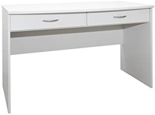 Rauch Möbel Noosa, Schreibtisch, Computertisch, Bürotisch, mit 2 Schubkästen, Farbe Alpinweiß/Eiche Sonoma, 120x75x64cm