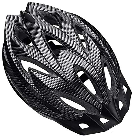 Shinmax Casco Bici Uomo Donna Casco da Bicicletta Casco Bici con Visiera Parasole Staccabile Casco MTB Protezione di Sicurezza Casco Ciclismo Leggero Taglia Regolabile Casco Bici Adulti