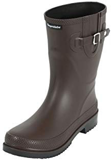Regenliebe Damen Gummistiefel Pfütze halbhoch, Farbe:braun, Größe:40 EU