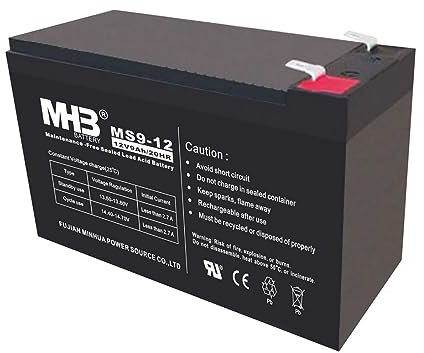 Batteria al Piombo ricaricabile MHB MS9-12 Sigillata 12V, 9Ah Ideale per UPS e Gruppi di Continuità