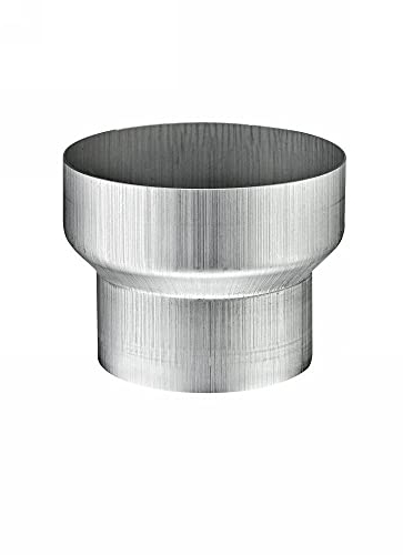 Titanzink Reduzierung von Fallrohr DN150 an Fallrohr DN120