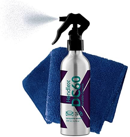 Hendlex DC60 Revêtement Céramique en Spray - Protection Durable pour Peinture, Métal et Plastique - Effet Hydrophobe, Anti-Rayures, Résistant aux UV - 200ml