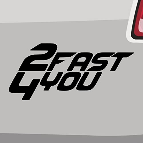 2Fast4You Aufkleber -6 Größen 21 Farben- Raser VMax Speed Auto Leistung schnell