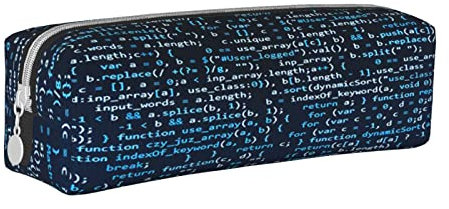 HAOSOFT Federmäppchen Coole Codierung Code Federmappe Etui für Jungen Mädchen Große Schulsachen Federtasche Schulmäppchen Mäppchen für Schule