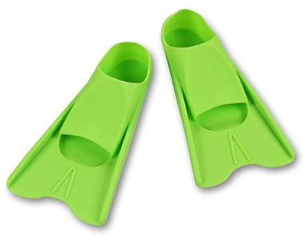 DRUNA Pinne per Nuoto, Immersioni e Allenamento in Piscina Pinne corte Unisex Verde Chiaro Taglia 36/37