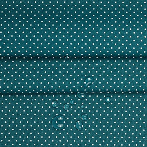 Beschichtete Baumwolle PETIT DOTS by Poppy, petrol | 50x150 cm Meterware