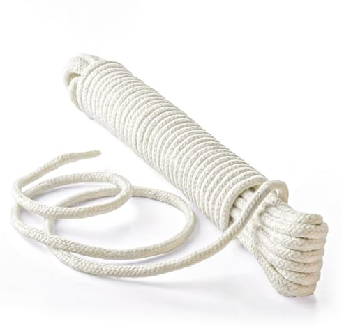 Besto Soft Braided Multipurpose Cotton Rope for Clothes Line, Washing Line, Wall Hanging Planters for Craft Making & Home Decor 4mm (15M)