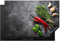KitchenYeah© Copri Piano Cottura 77x51 cm Coprifornelli Tappetino per Induzione Fornello Tutto per la Cucina Pepe - Erbe - Spezie - Calcestruzzo