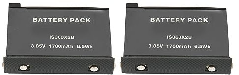 2-teiliger Kamera-Akku für Insta 360 ONE X2, 3,85 V, 1700 MAh, 6,5 Wh, Premium-Zellen der Klasse A, Mehrere Lademethoden