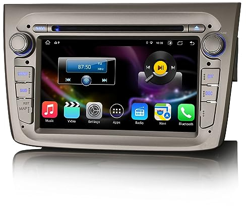 GONFEN 7 pollici 8-Core Android 14 Autoradio per Alfa Romeo Mito 2008-2019 con Bluetooth 5.0 Wifi 4G Carplay senza fili Android Auto Navigatore GPS Schermo tattile RDS DSP DAB+ Canbus 4GB RAM+64GB ROM