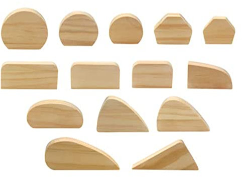 Tlilyy 14 moldes para asas, para tazas de cerámica, para kit de herramientas de cerámica, de madera de arcilla, para hacer mangos para tazas