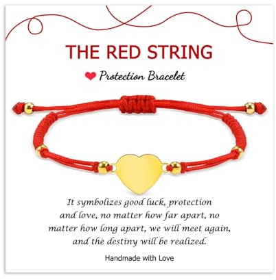 MANVEN Bracciale Ragazza Bracciale Amicizia Bracciale Filo Rosso Del Destino per Mamma Donna Uomo Sorella Ragazzi Malocchio Kabbalah Tibetano Compleanno Natale Portafortuna Buddha Amuleto 6