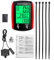 URPIZY Fahrradcomputer, universeller wasserdichter Fahrradtacho, LCD-Computer, Geschwindigkeitskilometerzähler mit LCD-Hintergrundbeleuchtung, für, Rennrad, Rot
