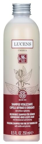 Lucens - Vitalisierendes Shampoo, speziell für feines, dünnes Haar, ohne Kraft oder Haarausfall, 250 ml