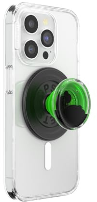 PopSockets Phone Grip for MagSafe with Kickstand, Magnetic Stand, Swappable Top, Secure Hold for iPhone MagSafe Cases, Phone & Tablet Grip - Tidepool Lava Lamp Absinthe