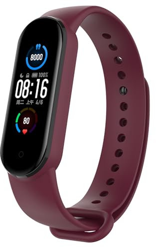 Cinturino per Xiaomi Smart Band 7 / Mi Band 6 / Band 5 / Band 4 / Band 3, Silicone Sport Bracciali Cinturini di Ricambio per Amazfit Band 5