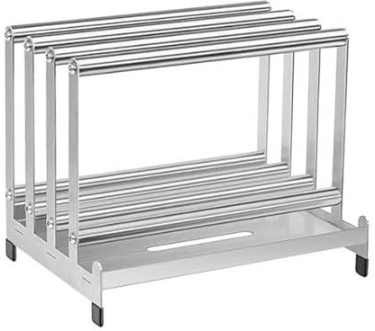 Baoblaze Pizza Peel Rack Pizza Paddle Holder Rack Sturdy 4 Available Slots Heavy Duty Rust Resistant Pizza Oven Tool Pizza Shovels Rack