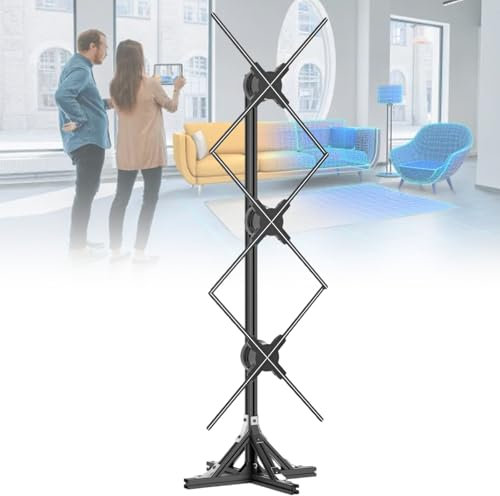 vnmudzeo Rotating Hologram Projection Machine 1x3,for Urban Transportation, Hospitals,3D Splicing Type Holographic Animation Video Projector 624 LED Beads