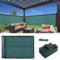 LOMGDOVC Clôture brise-vue robuste de 5 m x 2 m pour jardin, cour, cour avec câble et ficelle (vert)