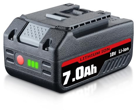18V 7.0Ah Replacement for Bosch 18V Battery Compatible with Bosch Power Tool BAT609 BAT622 BAT620 BAT609G BAT618 BAT618G BAT619 BAT619G BAT610G BAT611 BAT612