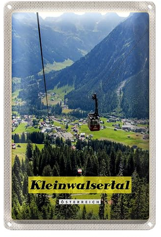 Blechschild | Kleinwalsertal | Österreich | Nostalgie Deko | 12 cm x 18 cm