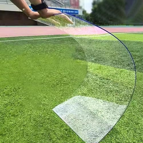 ZIGTUEI Polycarbonate Greenhouse Panels, Polycarbonate Roofing Sheet Outdoor Clear, 1.2mm Thick Polycarbonate Roofing Sheet, UV Protection Rain Pergola Roof Panels(1mx19m/3.3x62.3ft)