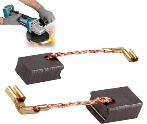 Carbon Brushes for Makita GA4530R Angle Grinder - 2 Pack CB459 Compatible with GA4534, GA5030, JS1000, PJ7000, TM3000C | High-Density Electric Motor Power Tool Parts (Black)