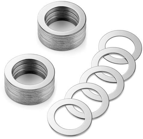 Nuts OT nuts Lot de 100 rondelles ultra fines M5 x 8 x 0,3 mm en acier inoxydable 304 Rondelles de carrosserie M5 Rondelles rondes Rondelles de sécurité pour vis, boulons et écrous