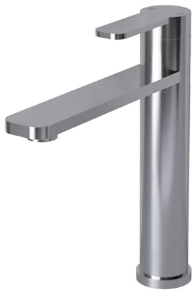 Liquida LX388CH Single Lever Pillar Style Swivel Spout Kitchen Tap in Chrome