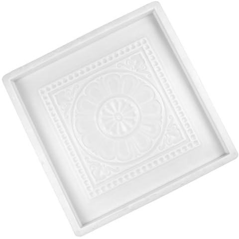 MAGICLULU Moule à Béton Plastique 40X40X3,5 CM pour Pavés de Jardin, Modèle Tanglian 5, Moule à Briques Colorées Imitation Ciment, Réutilisable pour Terrasse et Chemin Extérieur