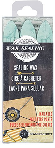 MANUSCRIPT Wax Set Of 3 Aqua, HMEWAQU, MSH7633AQU