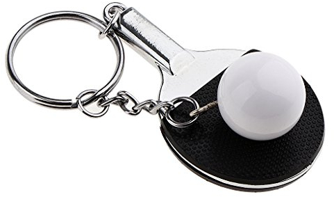 Sharplace Sport Hauptpunkt, Keyanhänger Kette Auto Handtasche Mini Bowling Tischtennis Badminton Tennis Anhänger Geschenk Hauptpunkt, Key Tasche Anhänger Deko