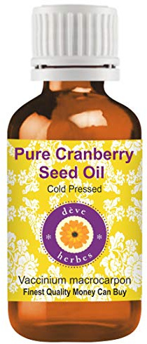 Deve Herbes puro Olio di semi di mirtillo rosso (Vaccinium macrocarpon) spremuto a freddo 15ml (0.50 oz)
