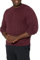Amazon Essentials Men's Crewneck Cable Cotton Jumper, Burgundy, L
