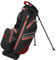 Longridge Elements Waterproof Golf Stand Bag with 8-Way Divider, Black/Red