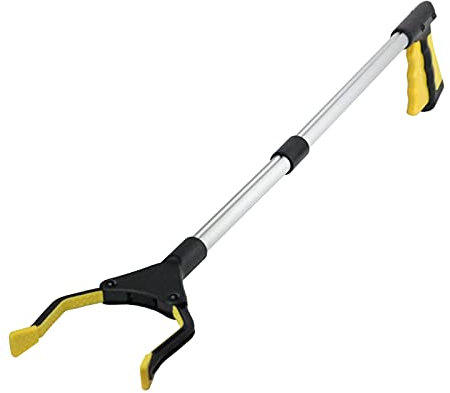 Awsuc Pinza telescopica, Pinza telescopica Pieghevole 82cm, Reacher Grabber Tool Pinza Prensile,Raccoglitore di immondizia, Pinza Morsetto in Gomma Healthcare Reaching Aid Pieghevole