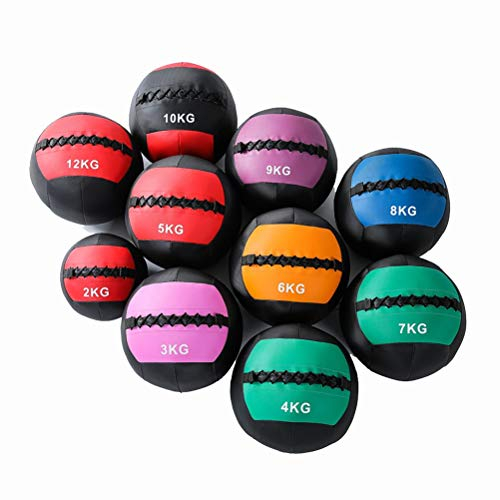 Balls AGYH Medizinbälle Weicher Medizinball, Leder Squash Mit Easy Grip, Turnhalle Krafttraining, Boxtraining, Werfen Training, 2-12KG Optional (Size : 2KG)