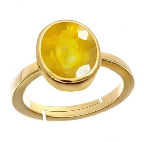 55Carat Wählen Sie Ihren Edelstein einstellbar 18 Karat vergoldeter Ring 5 Karat Natural Chakra Heilung astrologischer Stein
