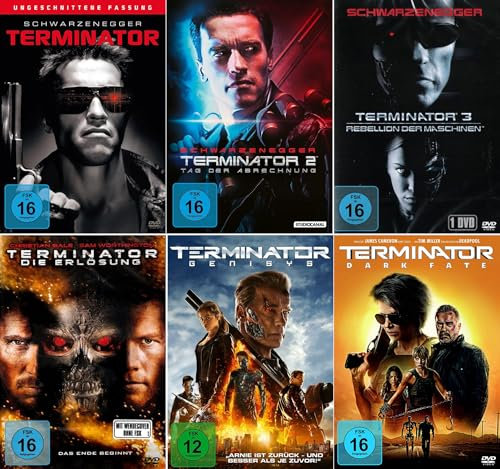 Terminator 1-6 (Teil 1+2+3+4+5+6) Uncut Edition (by Arnold Schwazenegger) [6-DVD]