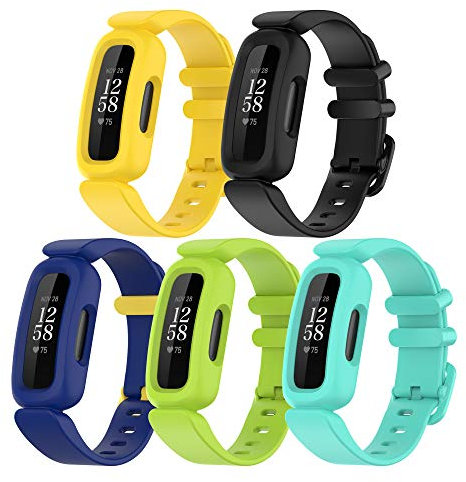 Chofit Ersatzarmband kompatibel mit Fitbit Ace 3, weiches Silikon, verstellbar, flexibel, Armband für Kinder ab 6 Jahren, für Ace 3 / Inspire 2 Activity Tracker (5C)