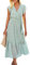ASOMI Kleid Damen Sommer Boho: Blumen Herbst Wickelkleid Frühling Mode Lang Maxikleid V-Ausschnitt Casual Kurzarm Strandkleid Langarm Rüschen Freizeitkleid mit Gürtel 121 Hellgrün 42