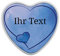 STEMPEL-FABRIK – personalisierbare Herzdose in blau – Geschenkdose in Herzform – Keksdose, Metalldose, Plätzchendose – Geschenkidee zum Valentinstag und Geburtstag – Aufbewahrungsbox