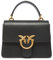 Pinko Damen Love One Top Handle Mini Light Tasche, Z99q Schwarz-Antik Gold