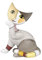 Goebel Rosina Wachtmeister Sammlerfigur Teo aus Biskuitporzellan, Maße: 13,5cm x 7,5cm x 16,5cm, 31-882-11-3