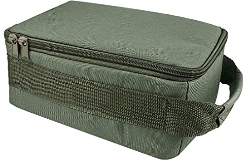 Barabesty Angelrolle Tasche Oxford Angelzubehör Tasche Tragbar Wasserdicht Angelrolle Organizer für Baitcasting Fliegenrollen