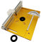 Set di 3 piastre di inserimento del tavolo del router in lega di alluminio fresatura del legno flip board macchina per incisione strumento ausiliario con sega da tavolo per mitra banchi per la