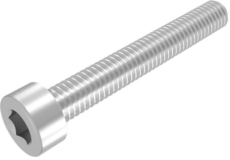 SECCARO Lot de 20 vis cylindriques M10 x 70 mm, en acier inoxydable V2A VA A2, DIN 912 / ISO 4762, à six pans creux, filetage complet