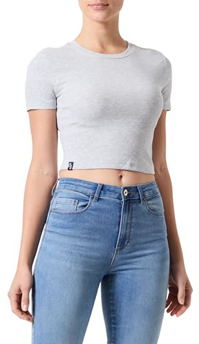 ONLY T-Shirt Damen, Light Grey Melange, L