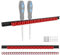 3-H Support Tournevis,Magnétiques de Rangement Tournevis,35cm Barres pour Porte Outils Mural pour Maison Garage Atelier