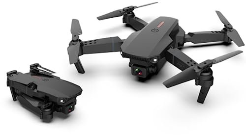 Outdoor Beginners Drone For Kids Drone With Camera E88 Folding Remote Control Plane Hd Aerial Four-axis Dual Camera Drone, Black-4k Dual Camera, Three Power 440g